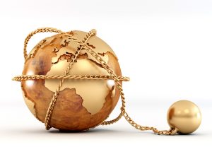 Earth with chain